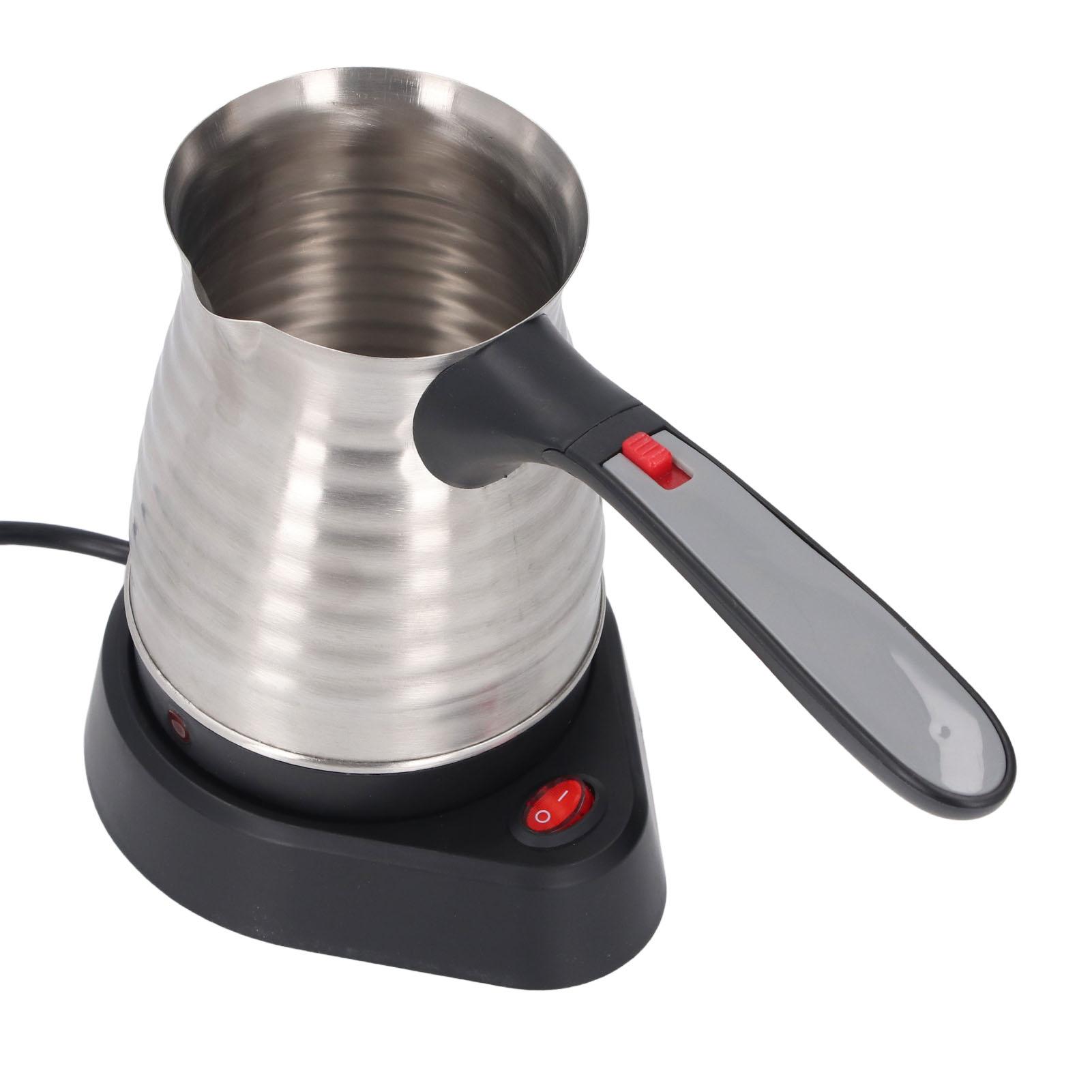 

Turkish Coffee Pot Stainless Steel Electric Maker 500ml Tea Warmer Kettle with Non Scald Handle L(for 6.5-9kg)