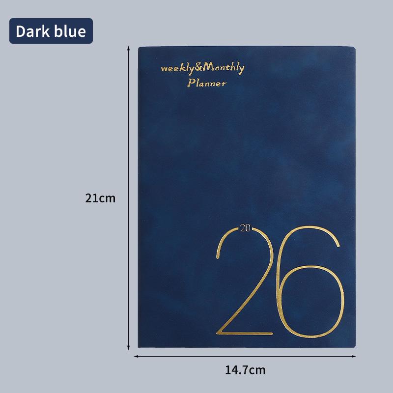 In Stock: 2026 English Weekly Planner A5 - Cross-border Agenda & Yearly Calendar Book