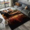 3D SPN Supernatural Sign Dean Sam Carpet Rug for Living Room Bedroom Home Sofa Decoration,Kids Play Area Rug Non-slip Floor Mat