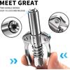 12000 PSI High Pressure Grease Gun Coupler, 1/8" NPT Dual Handle Lock-On Head, Leak-Proof Universal Coupler Fits Standard & Metric Zerk Fittings for