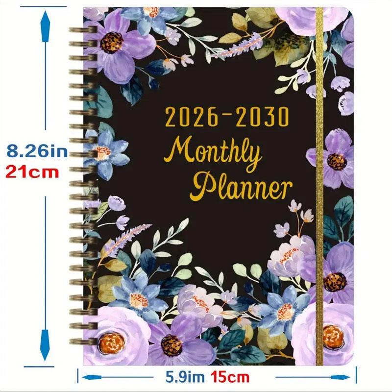 1pc 2026-2030 Long-Term Planner -  5-Year Edition 2026-2030 - Pages - for Home, Office, or Gift - Includes Federal Holidays, High-Quality Paper