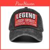 Trendy Embroidered Legend Baseball Cap Adjustable Cotton Sun Hat Washed Duck Tongue Hat Curved Brim