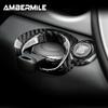 Car Ignition Switch Engine Start Stop Keyhole for Mini Cooper R55 R56 R57 R60 Panel Cover Trim Sticker Carbon Fiber Interior