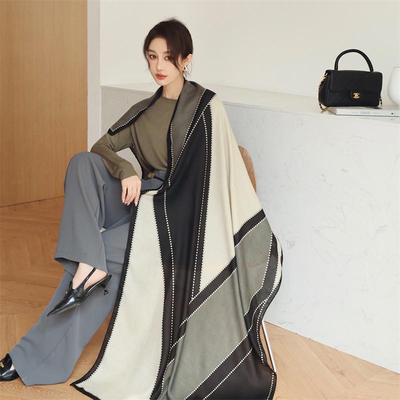 Luxury Brand Cotton Scarf Women Large Shawls Design Hijab Echarpe Print Tassel Scarves Lady Beach Stole Muffler Foulard Pareo