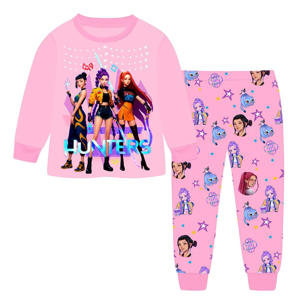 Children's Fashion Suit  Round Neck Long Sleeve Top Pants