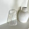 Kawaii Colorful Tiny Floral Glitter Clear Phone Case For iPhone 14 15 16 17 Pro Max INS Cute Large Window Shockproof Cover