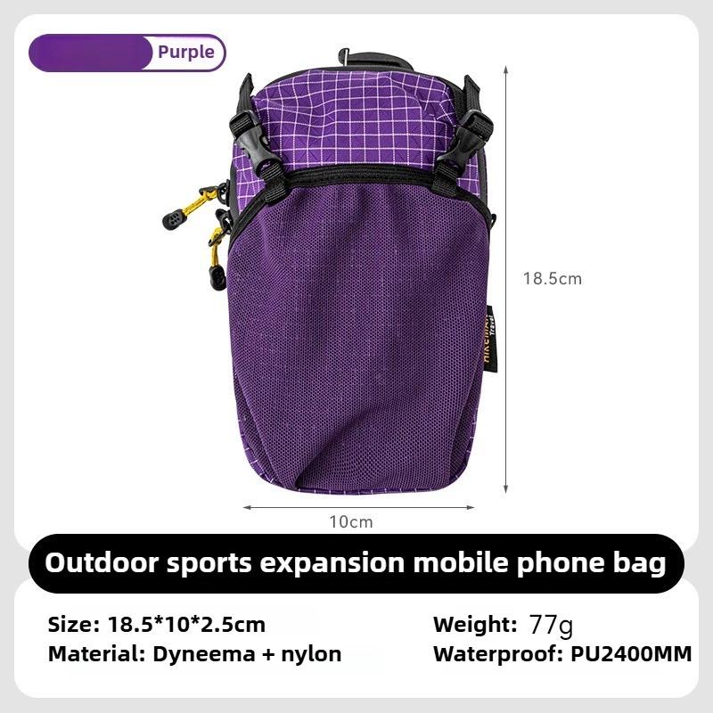 Durable And Safe Water Bottle Holder Bag Phone Pocket And Quick-Adjust Strap Waterproof 420D Nylon For Cycling Hiking Camping Essentials