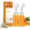2-pack Kurkuma en Kojic Acid, Verhelderend Gezichtsreiniger, Vlekkencontrole Reiniger Voor Gevoelige Huid, Poriënreiniger Verheldert&Energiseert Huid