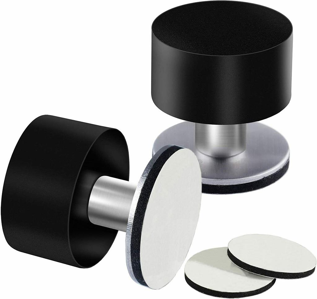 Opritor de ușă fără perforare Oprioare de ușă adezive Opritor de cauciuc rezistent din oțel inoxidabil cu bară de protecție de amortizare a sunetului Aprovizionare la domiciliu