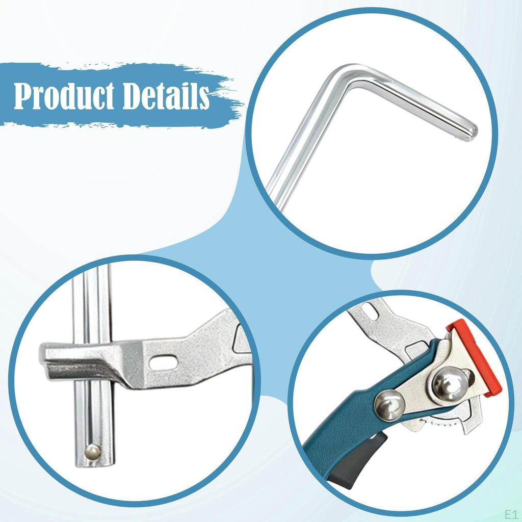 And Ratchet Table Clamp for Sanding Cutting, Versatile, with Strong Clamping Force Guide