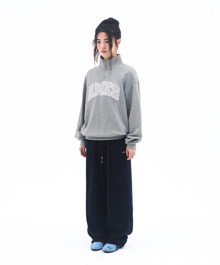 AMES-WORLDWIDE Basic Small Logo Sweat Pants Navy