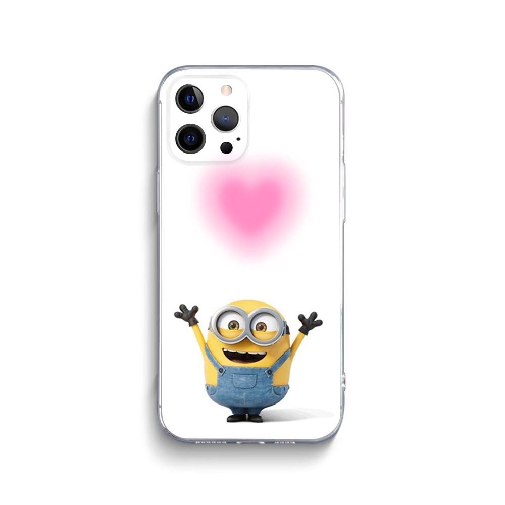 Movie M-MinionsS-S Banana Phone Case For iPhone 15,14,13,12,11 Plus,Pro,Max,XR,XS,X,7,8 Plus,SE,Mini Transparent Silicone Soft