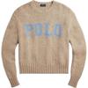 Polo Letter Knit Crew Neck Long Sleeve Sweater Women Sweater 211801530-001