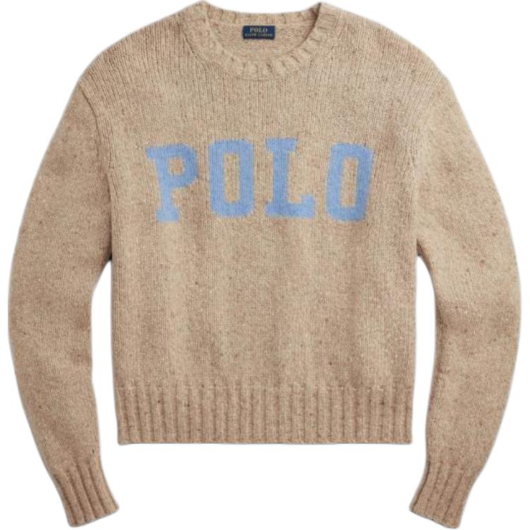 

Свитер с длинным рукавом и круглым вырезом Polo Ralph Lauren с буквенным узором Женский свитер 211801530-001 L