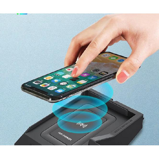 15W Car Wireless Charging Phone Charger for Mercedes Benz W205 AMG C43 C63 AMG GLC 43 C63 X253 C Class Accessories