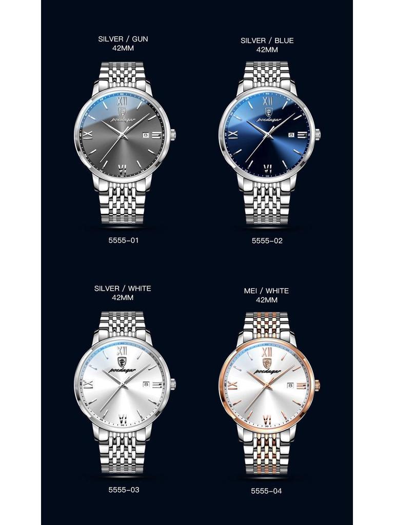 Schweizer Ultraflache Herren Luxus Wasserdichte Quarz Uhr