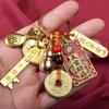 Lucky Bag Horse New Year Keychain Gold Key Heaven Blessing Keychain  Backpack Decor
