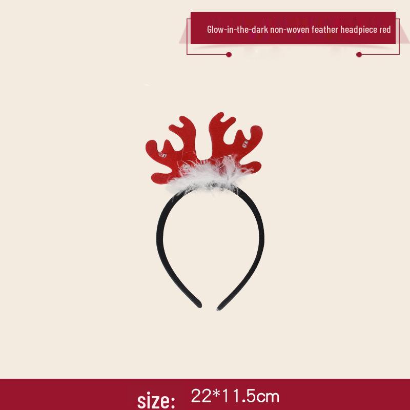 Santa and Antler Flip-Up Christmas Headband