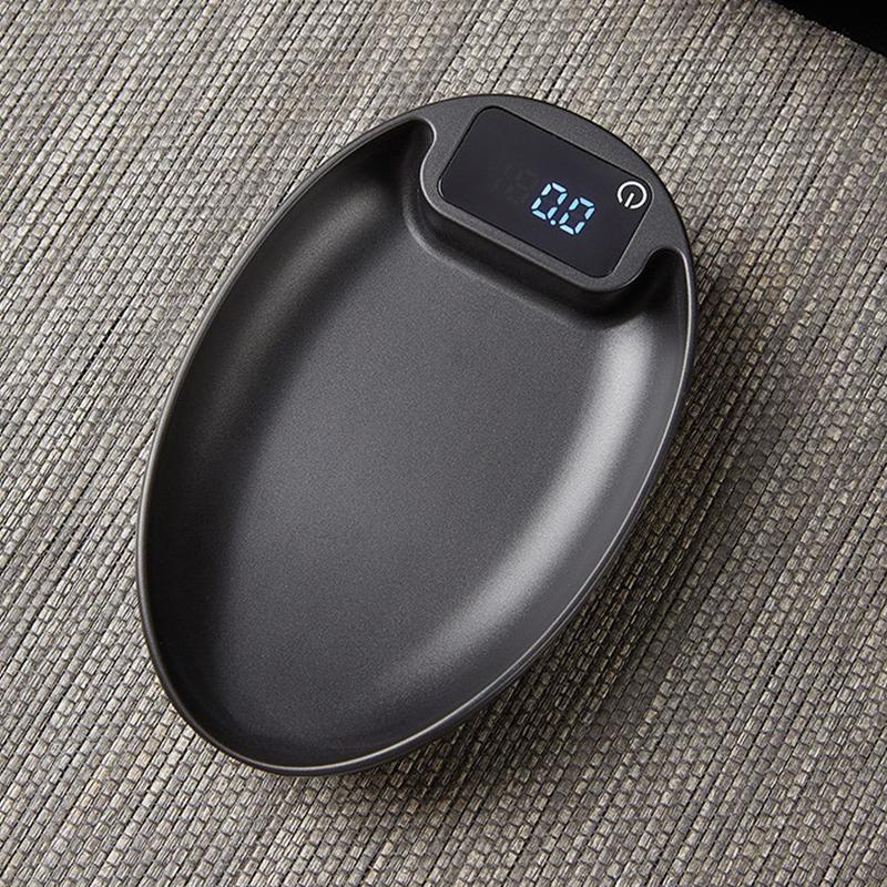 1Pc Coffee Bean Electronic Scale Bean Tray Scale 0.1G High-Precision Walnut Small Solid Wood Italian Coffee Scale