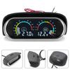 2 in 1 Auto Digital Water Temp Meter &Voltmeter &Oil Pressure Gauge Volt Voltage Meter with 1/8NPT Sensors For Car Truck 12V 24V