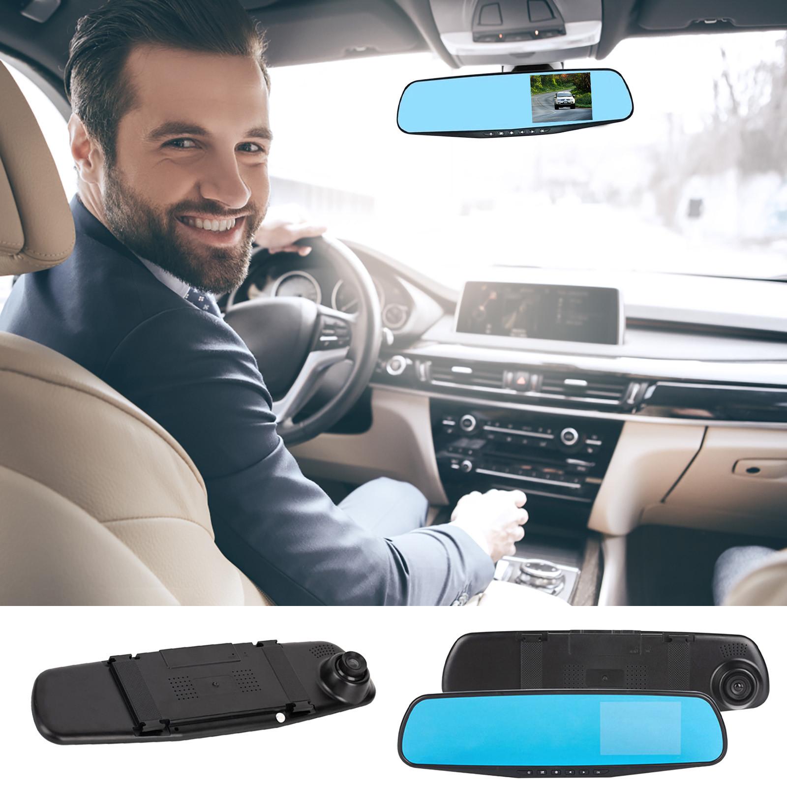 

LCD DVR Video Dash Cam Recorder 1080P HD CAMERA Video Recorder Device IPS Night Vision G Sensor Loop Recording Ширококутний об’єктив 170° A чорний