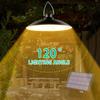 Solar Powered Pendants Light with Adjustable Panel Auto ON/OFF Lighting Sensor IP65 Water-resistant