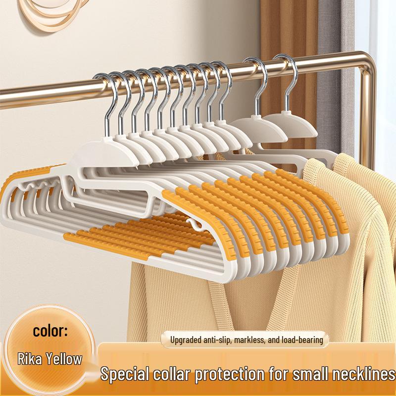 Non-Slip Anti-Bulge Clothes Hangers with Shoulder Protection for Wardrobe Drying Racks