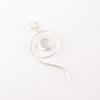 Natural Selenite Gemstone 925 Solid Silver Jewelry Handmade White Stone Pendant PP-42-46