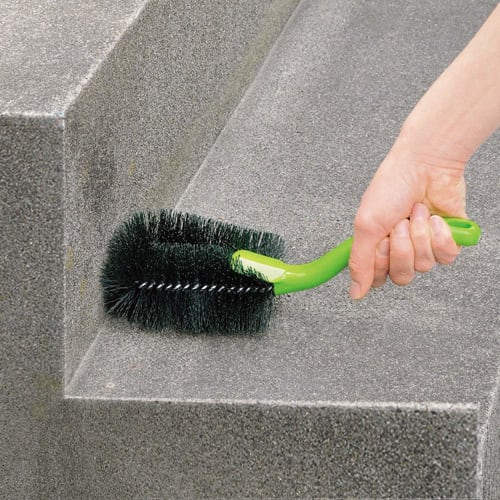 Azuma Brush, Large Corner Cleaning Hard Brush, 9cm Wide X 25cm Long, Scrubs Away Stubborn Mud, AZ655