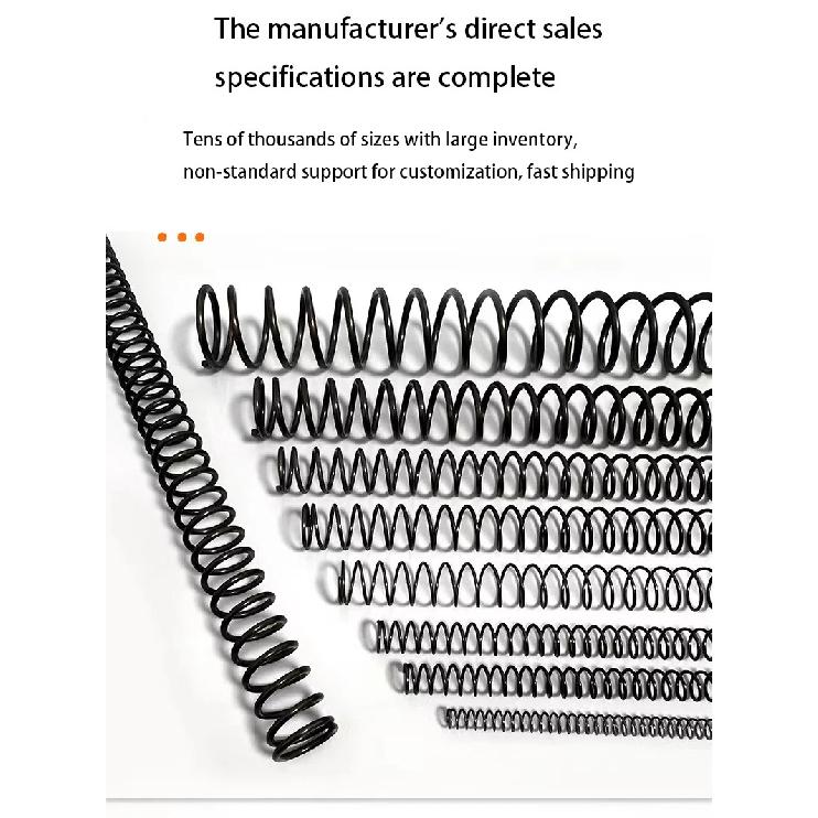 65MN Strong Compression Spring Steel Mechanical Cylindrical Spiral Coil Rotor Return Force Diameter 0.5mm 1.0mm Length 100-500mm