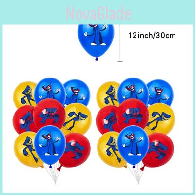 Poppy Playtime Surprise Party Decorations For Kids Birthday Party Durable Balloons Cute Cupcake Toppers And Reusable Banner Included!