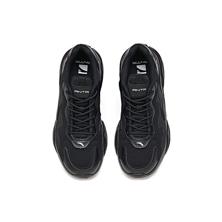 Anta Lifestyle Series Fabric Synthetic Leather Casual Retro Shock Absorbing Breathable Wear Resistant Non Slip Low Top Dad Shoes 912228827-2