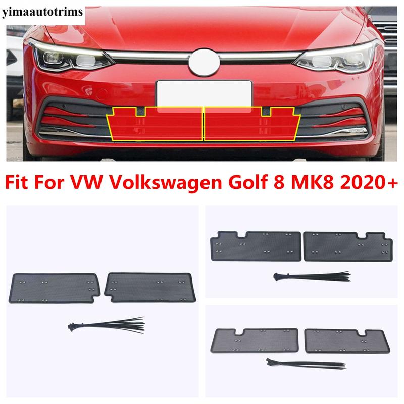 Car Front ect Grill Net Protective Screening Mesh Cover Accessories Exterior Kit For VW Volkswagen Golf 8 MK8  - 2025