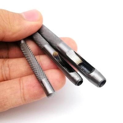 High-Quality 6pcs 1-5mm Hollow Punch Tools Durable Steel Leather Puncher Set Round Hole For Belt Bag Craft DIY