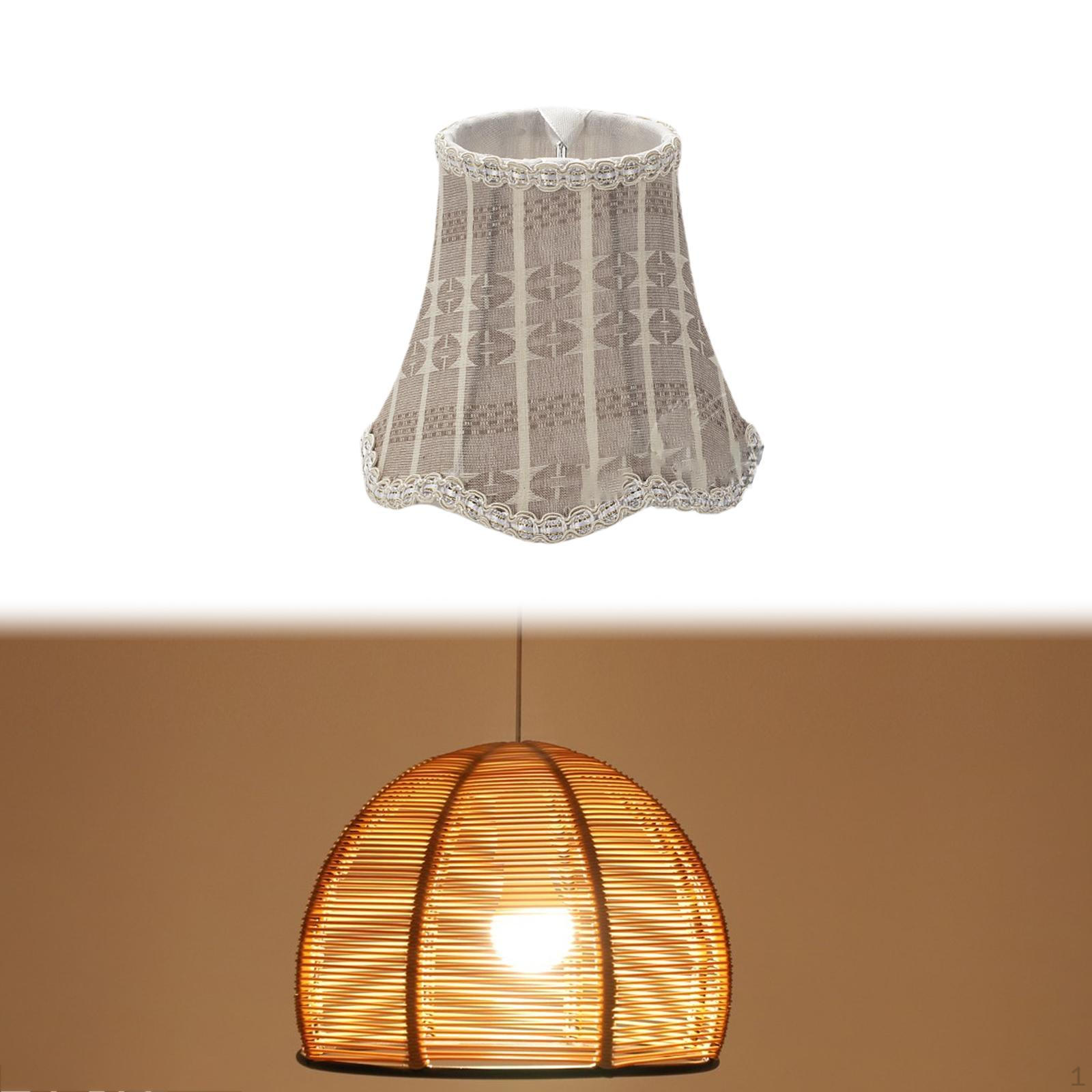 

Абажур для люстры, тканевый зажим, простая установка, декоративный аксессуар для настенного освещения Style B