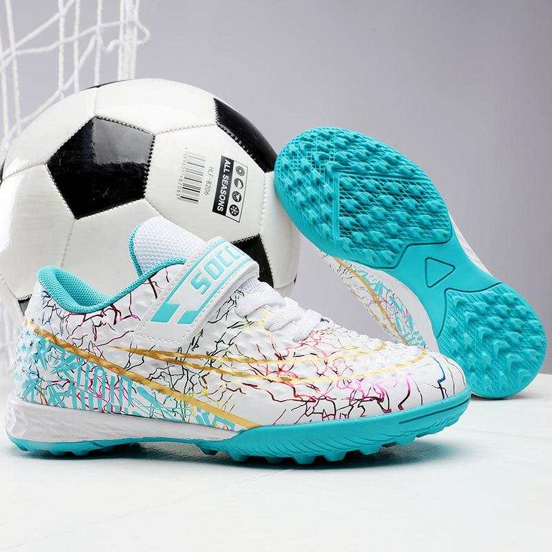 School Season Children's Shattered Nails Training Football Shoes Boys, Girls Student Sports Outdoor Artificial Grass Earth Shoes Men