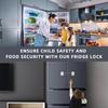 Safety lock Door and window,Fridge Lock,Traceless Adhesive No Drilling,Child Safety Cabinet Locks,for Fridge,Cabinet Locks, Draw