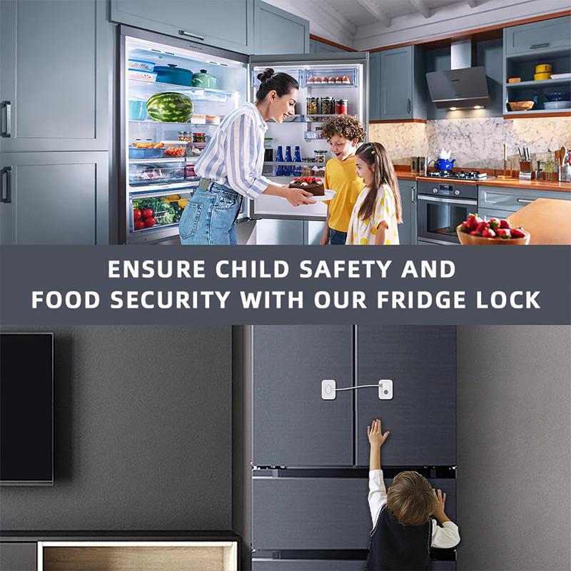 Safety lock Door and window,Fridge Lock,Traceless Adhesive No Drilling,Child Safety Cabinet Locks,for Fridge,Cabinet Locks, Draw