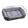 Dog Bed Mat, Warm Plush Crate Pad, Small & Cat, All Seasons Comfort Yellow 60x45cm