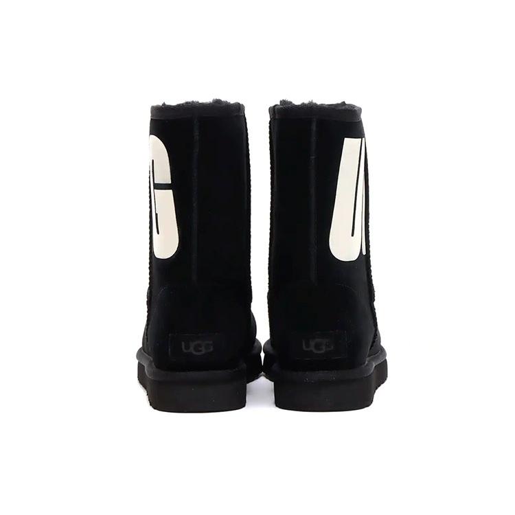 UGG Classic Short 2 Chopd 'Black White' Women's 1129231-BLK