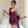 Plus Size Padded Cup Lace Lingerie - Sexy Two-Piece Set