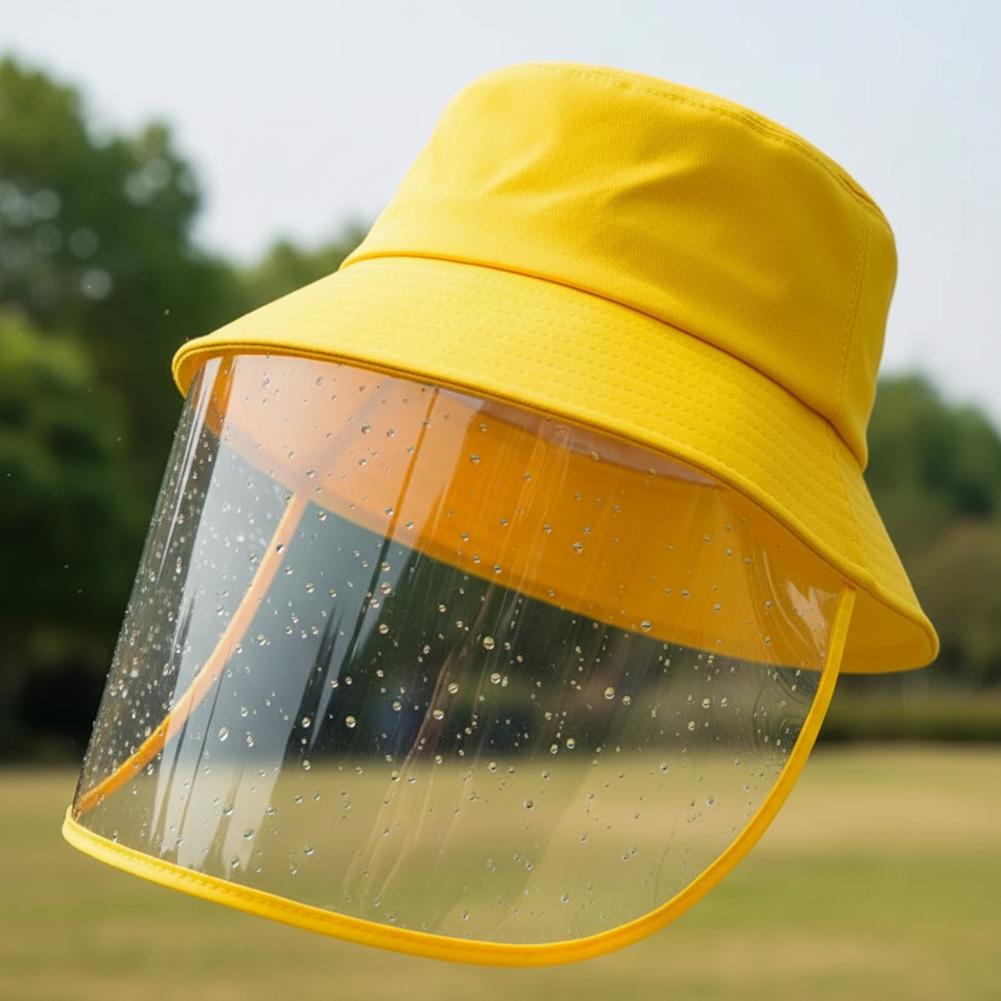Women's And Men's Wide Brim Transparent Waterproof For Work, School,Outdoor Gardening Rain Hat Bicycle Rain Hat