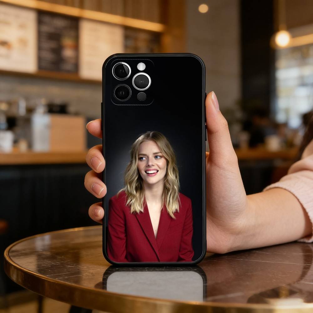 Actress Samara Weaving Phone Case For iPhone 17,16,15,14,13,12,11 Plus,Pro Max,Soft Silicone Black Cover