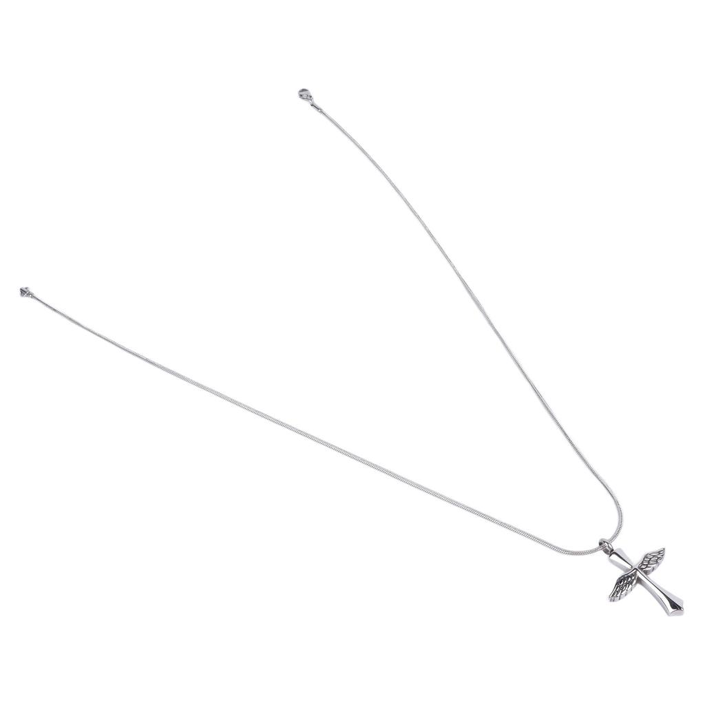 Pendant Necklace Multifunctional Adjustable Chain Length Waterproof Colorfast Cross Necklace for Women Men