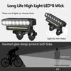 LED Bicycle Front Light USB Rechargeable Cycling Bike Horn Easy to Install 6 Modes Bicycle Bell Light