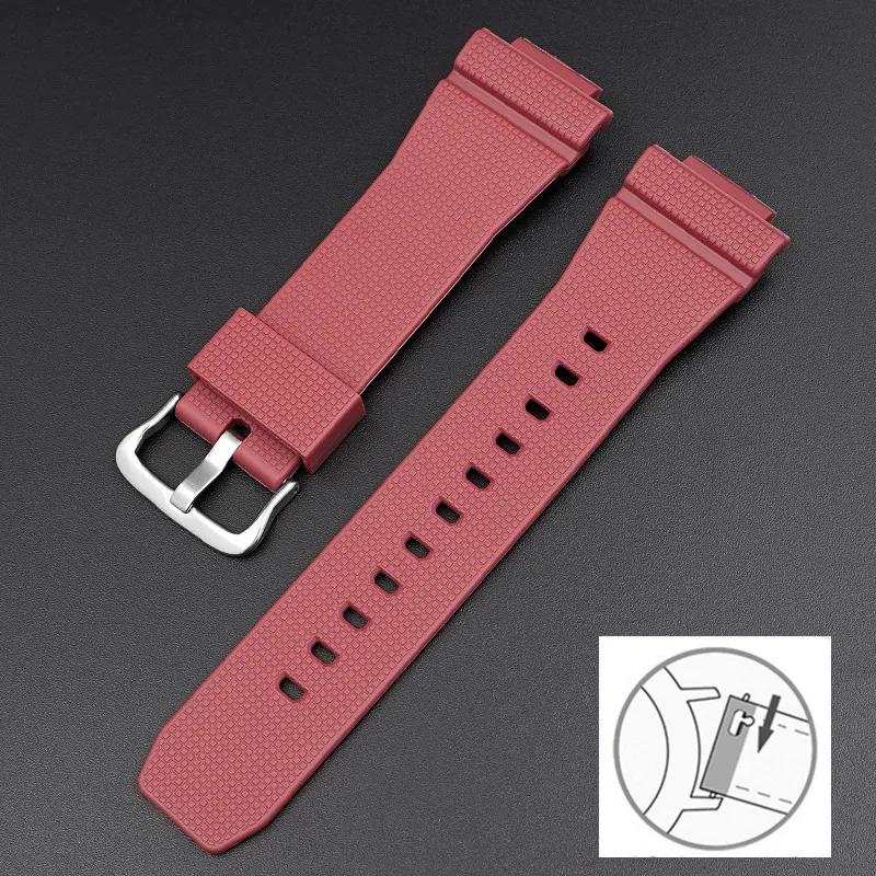 Eik Gummireim For Casio G-Shock GA-2100 GM-2100 Hurtigutløser TPU Resin Herre Sport Dykkerklokkereim Armbånd Tilbehør 16mm