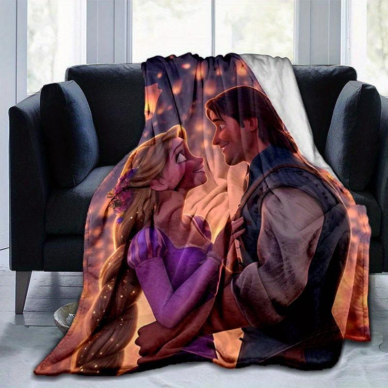 1 Stück Verwickelt Rapunzel & Flynn Romantische Szene Kuscheldecke Heimdekoration, Sofabezug, Outdoor, Geschenk für Freunde, Flanelldecke, Schlafzimmer, Wohnzimmer