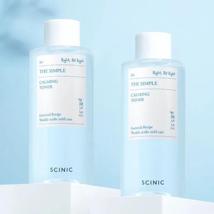 Scinic The Simple Large Capacity Toner 300ml x 2
