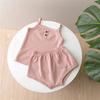New Kids Girls Summer Suit Clothes Girls Baby Vest Camisole + Triangle Shorts 2Pcs Set Boys Fashion Trend 12M-18M-24M