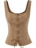 Women's Renaissance Pirate Vest Corset Costume